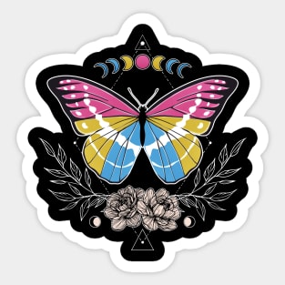 Pansexual Butterfly LGBT Pride Flag Sticker